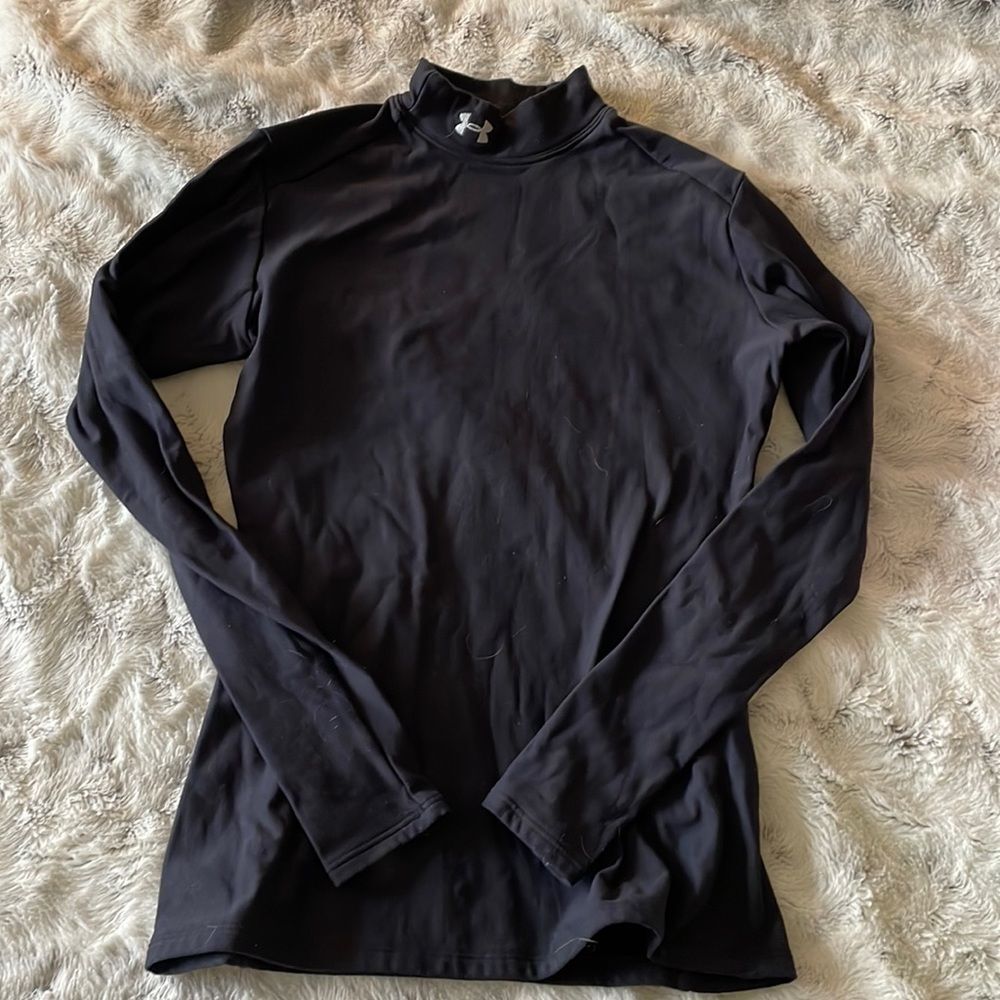 Under armor black base layer winter snow skiing boarding compression top…